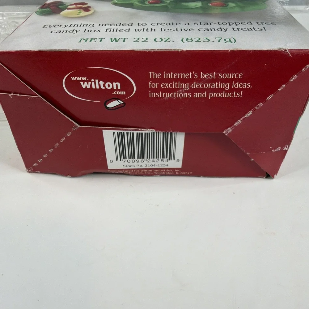 Wilton Holiday Tree Candy Molds Christmas Original Box Vintage